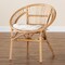 Baxton Studio Adrina Modern Bohemian Natural Brown Rattan Dining Chair 210-12713 - alternate 9